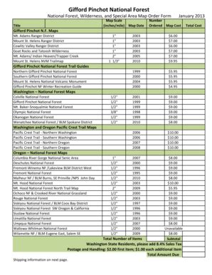 Fillable Online Fs Usda Gifford Pinchot National Forest Usda Forest