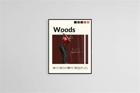 Tiger Woods Digital Print Tiger Woods Art Golf Poster - Etsy