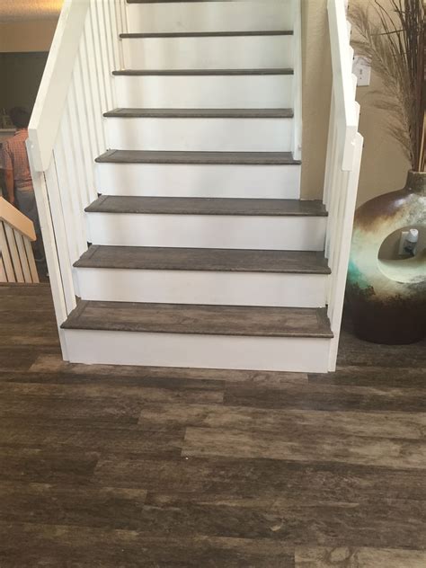 vinyl plank flooring on stairs 6