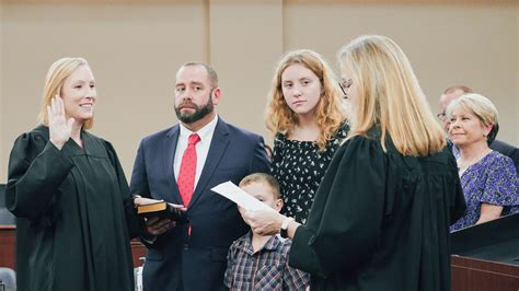 Ashleigh Travis Sworn In As New Judge In 19th Judicial District