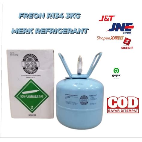 Jual FREON R134 3KG MERK JINCOOL DAN REFRIGERANT Shopee Indonesia