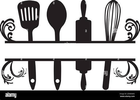 Vector Illustration Of Kitchen Utensils Isolated On White Background