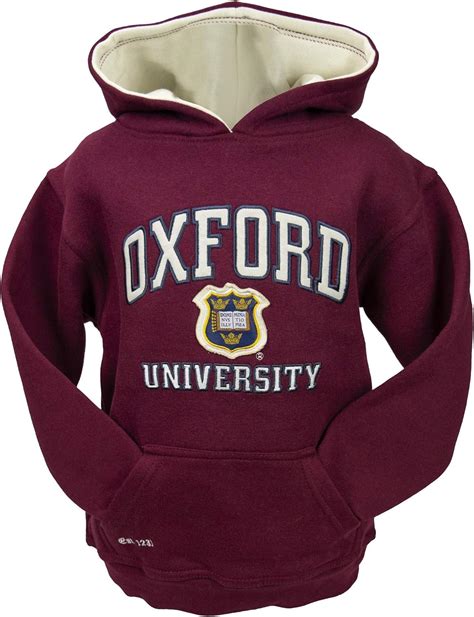 Oxford University Ou129k Felpa Con Cappuccio Unisex Colore Marrone