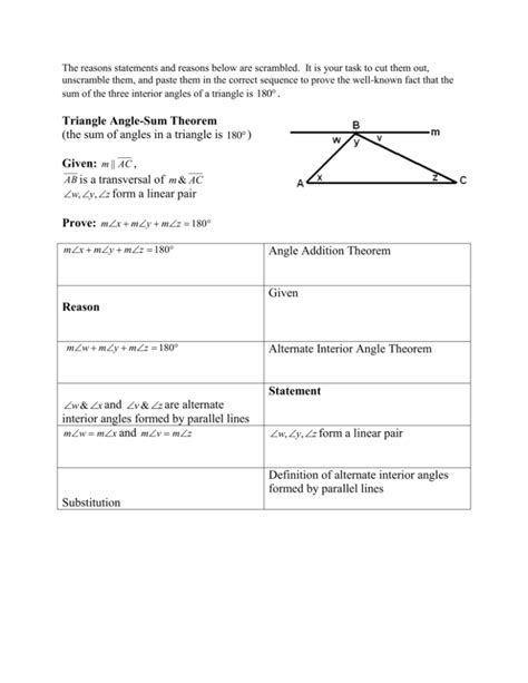 Triangle Angle-Sum Theorem