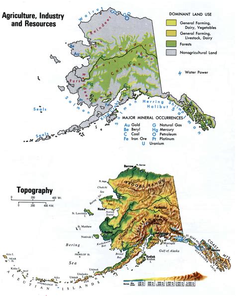 Alaska Topographic Mapfree Large Topographical Map Of Alaska Topo