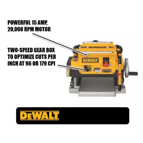 Dewalt 15 Amp Corded 13 In Planer Xdc Depot