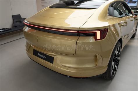 Shiny Golden Car Polestar Upcoming All Electric Suv Coupe By Polestar