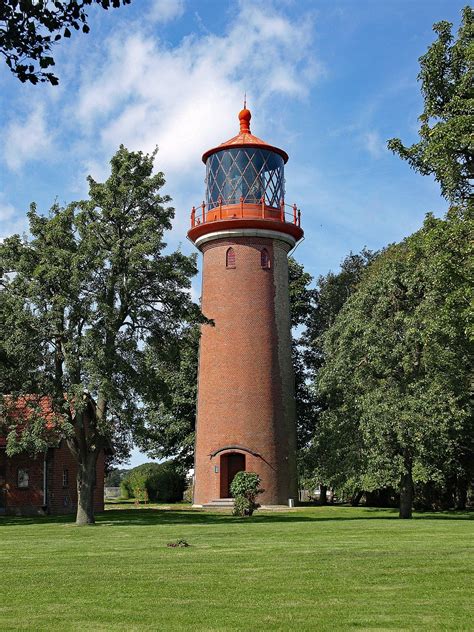 Staberhuk Lighthouse On The Island Of Fehmarn Baltic Sea Coast