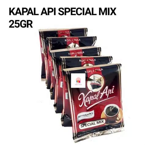 Jual Kopi Kapal Api Special Mix 25 Gr RENCENG Isi 10 Shopee Indonesia