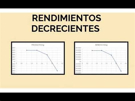 Ley De Rendimientos Decrecientes Youtube