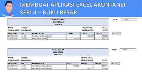 Detail Cara Membuat Buku Besar Di Excel Koleksi Nomer 3