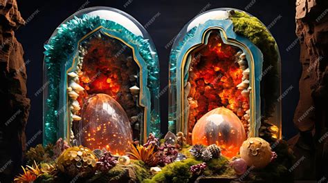 Premium AI Image | Crystal Caverns Sparkling with Geodes and Precious ...