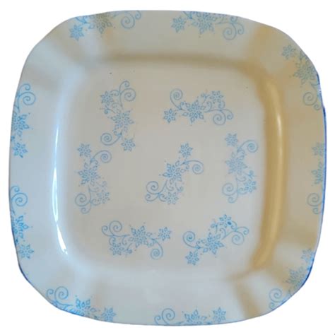 Qvc Dining Temptations Presentable By Tara Ovenware Floral Lace Blue Sq Dinner Plate Qvc