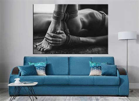 Shibari Canvas Print Sex Art Decor Etsy