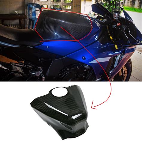 Real Carbon Fiber Oil Fuel Gas Tank Cover Guard Protector