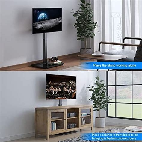 Spboomlife Tv Stand With Mount Swivel Floor Tv Stand For Inch Led