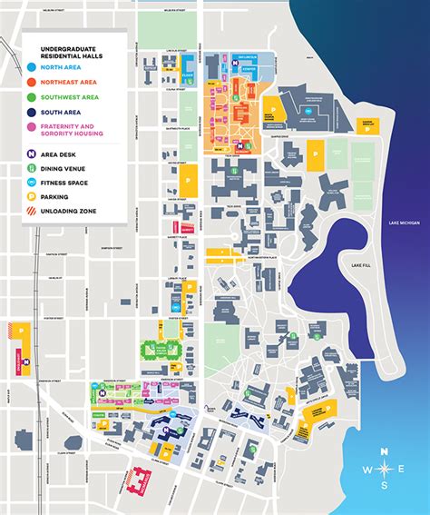 Northwestern University Campus Map