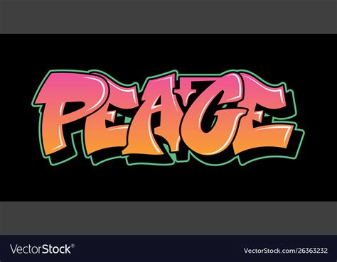 Graffiti Style Lettering Text Design Royalty Free Vector