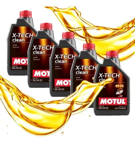 Troca De Óleo Motul 5w30 X tech Clean Sintético 5 Litros Parcelamento