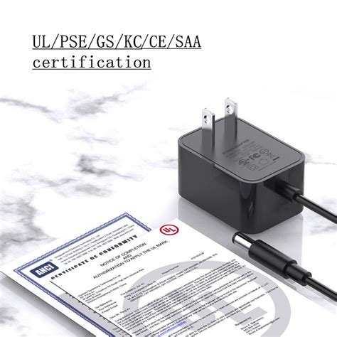 9V 1A AC Power Adapter UL PSE GS CE Kc SAA Plug Square Wall Direct