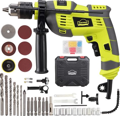 Hammer Drill W Electic Corded Impact Drill Mm Metal Chuck