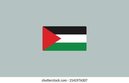 Illustration Palestine Flag Template Stock Vector (Royalty Free ...