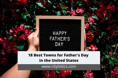 18 Best Towns for Father's Day in the United States - Citytistics