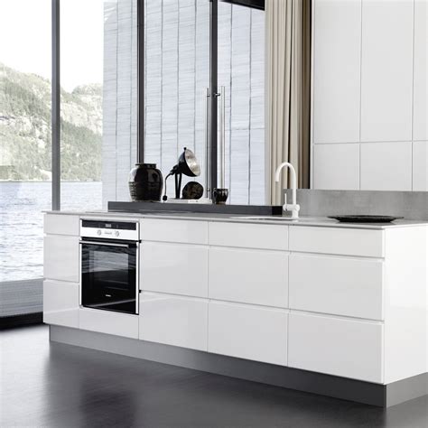 Modern White High Gloss Lacquer Plywood Kitchen Furniture Lacquer