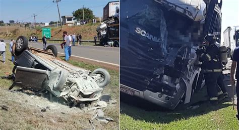 Caminhoneiro Morre E Motorista Fica Ferida Em Acidente Entre Carro E