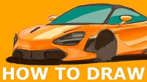 How To Draw A McLaren 720S Sketch It Quick YouTube