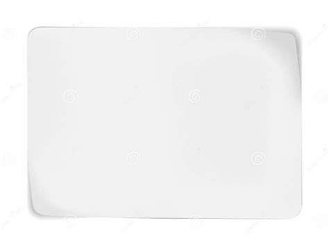 Blank White Sticker With Peeled Off Corners Vector Mockup Paper