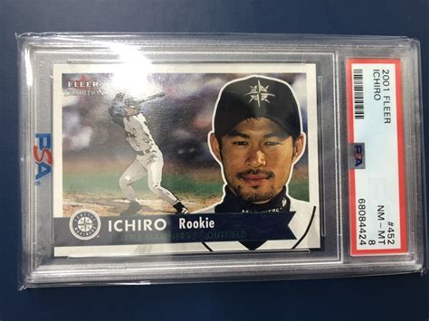 Yahooオークション 2001 Fleer Ichiro Rc 452 Psa 8 イチロー ルー