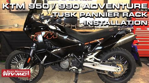 KTM 950 990 Adventure Tusk Pannier Rack Installation YouTube