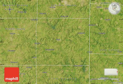 Satellite Map Of Miami County