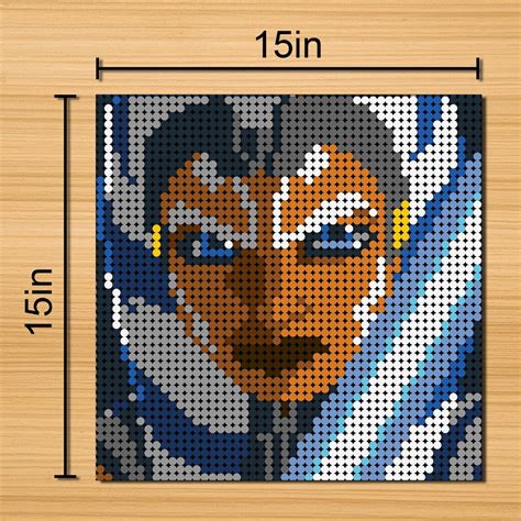 MOC 90076 Star Wars Ahsoka Tano Pixel Art Upgraded Version Etsy