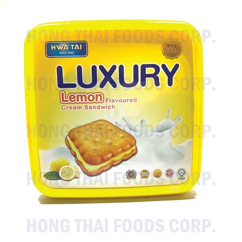 Hwa Tai Luxury Lemon Flavored Cream Sandwich PRODUCTS HONG THAI