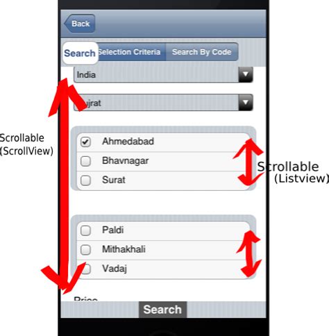 Android Design Complex Layout Scrollview Listview Stack Overflow