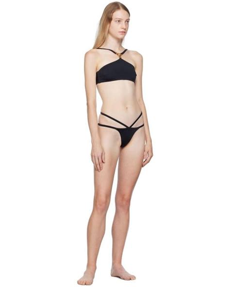 Versace Black Medusa Bikini Bottoms Lyst