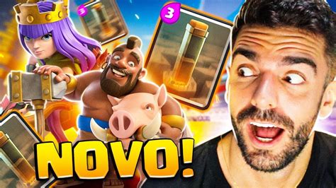 Melhor Deck De Corredor Com Rainha Da Atualidade No Clash Royale Youtube