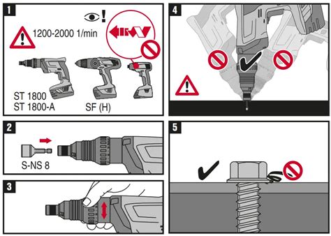 HILTI 385448 S MS 01 Z Self Drilling Sheet Metal Screws Instruction Manual