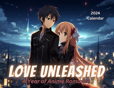 Anime Wall Calendar 2024 Anime Couples Calendar Anime Ts Anime Planner Anime Romance