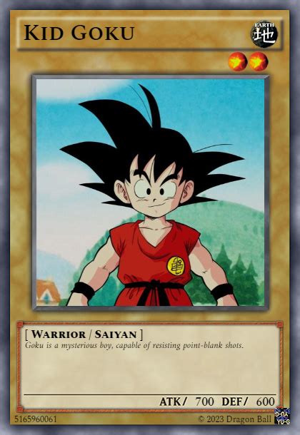 Kid Goku Yu Gi Oh X Dbz Card Eng By Jeykirino On Deviantart