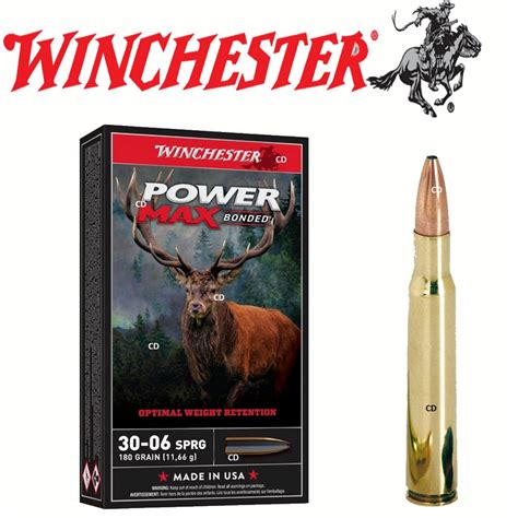 Balles Winchester Power Max Bonded Sprg Grains Par