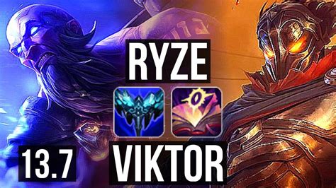 Ryze Vs Viktor Mid 8 1 4 1 3m Mastery 300 Games Dominating Kr