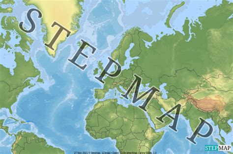 StepMap Europas Landkarte für Europa