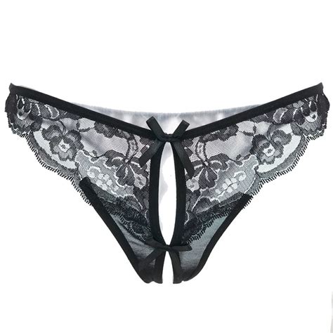 Lovely Doll Womens Sexy Lace Panties Seamless Briefs Panties Bow Black