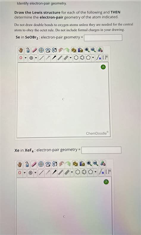 Solved Identify electron-pair geometry.Draw the Lewis | Chegg.com
