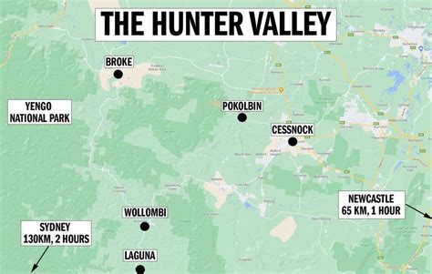 Map of the Hunter Valley Audrey Wilkinson, Wine Tasting Experience ...