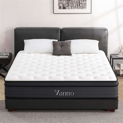 Vantto Twin Mattress 10 Inch Memory Foam Hybrid Mattress Individual