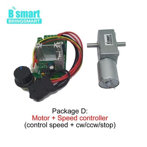 Generic Bringsmart Jgy 370 12 Volt Dc Worm Geared Motor Double Shaft 6